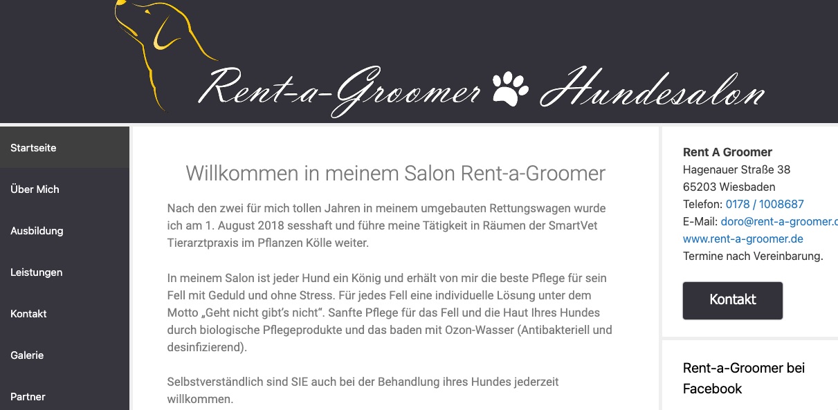 Hundesalon Rent a Groomer in Wiesbaden