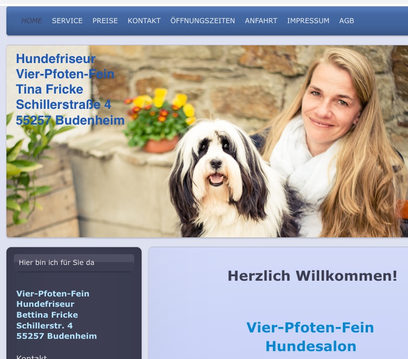 Hundesalon Vier-Pfoten-Fein in Budenheim