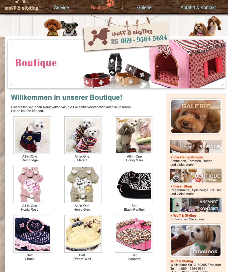 Hundeboutique Wuff & Styling in Frankfurt am Main