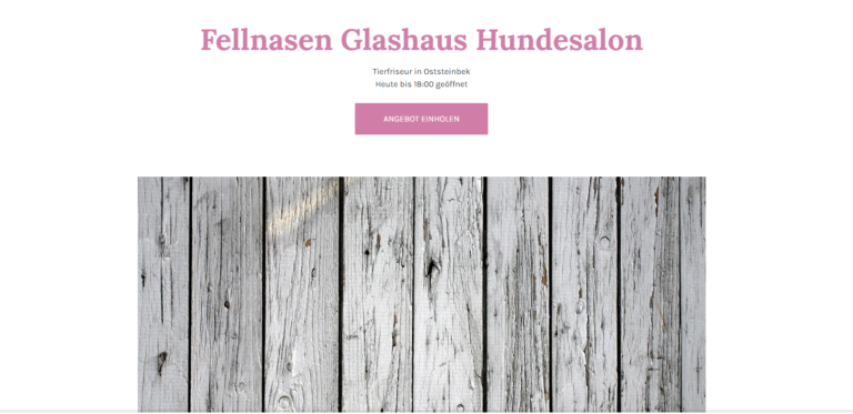 2021 11 10 17 54 04 Fellnasen Glashaus Hundesalon Tierfriseur in Oststeinbek and 4 more pages Pe 768x373