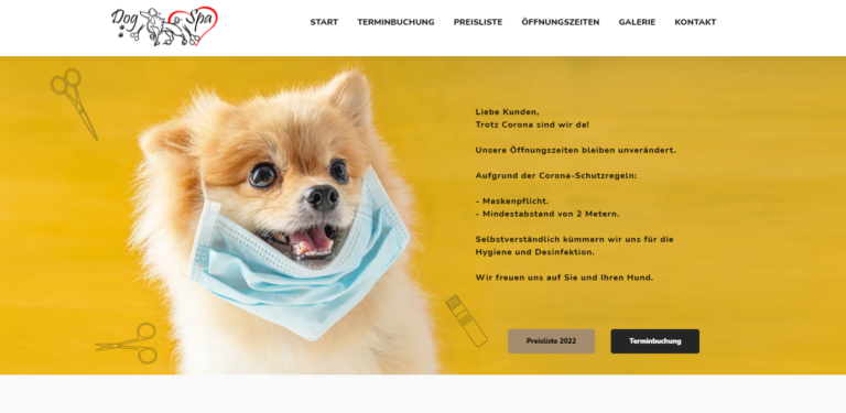 2021 11 10 19 42 35 Dog Spa – Hundesalon Hamburg and 5 more pages Personal Microsoft​ Edge 768x375
