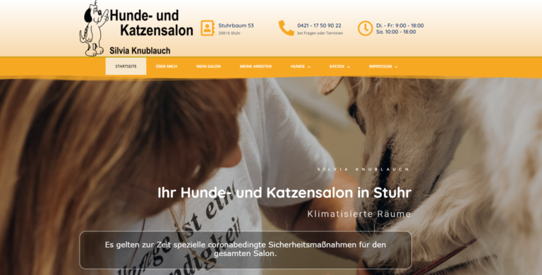 2021 11 15 13 12 46 Startseite Hunde und Katzensalon Silvia Knublauch and 3 more pages Personal 1 1 768x390