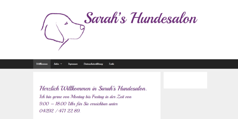 2021 11 15 13 18 46 Sarahs Hundesalon – Ihr Hundefriseur in Ritterhude Schwanewede OHZ und Bremen  768x384