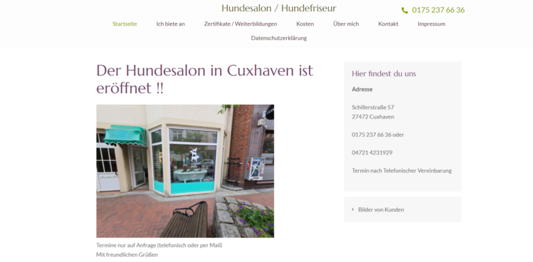 2021 11 16 22 08 43 Hundesalon   Hundefriseur and 3 more pages Personal Microsoft​ Edge 768x378