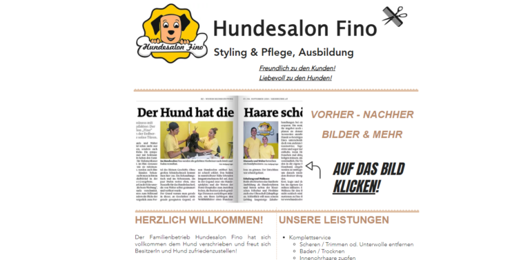 2021 11 27 01 16 28 Hundesalon Fino 1030 Wien Styling Pflege Ausbildung Pension and 3 more pag 768x377
