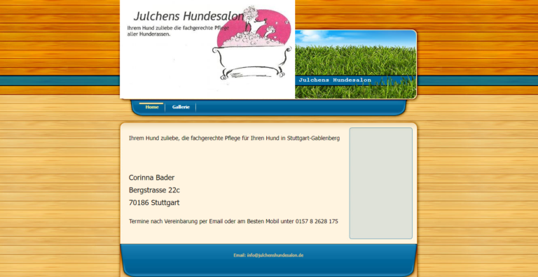 2021 11 30 12 05 24 Home Julchens Hundesalon and 2 more pages Personal Microsoft​ Edge 768x396