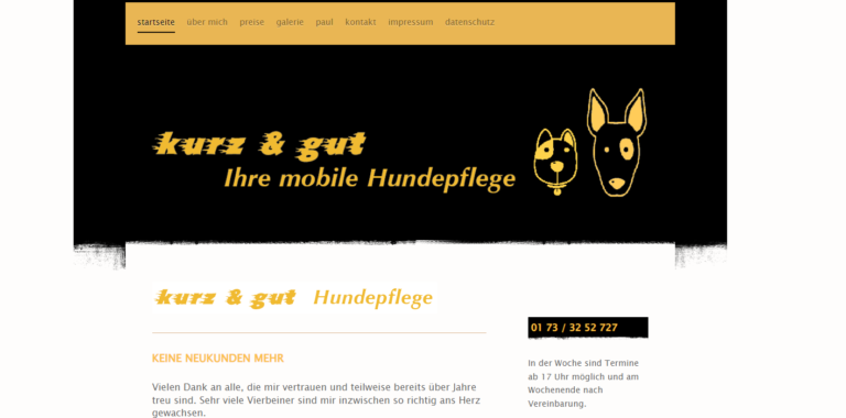2021 11 30 18 53 01 kurz gut – Ihre mobile Hundepflege im Raum Woerth Karlsruhe and 3 more pages  768x380
