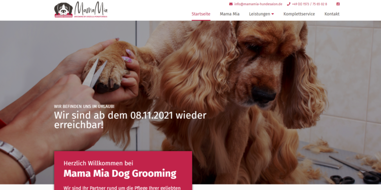 2021 11 30 19 10 44 Mamamia Hundesalon Dog Grooming by Urszula Poniatowska and 3 more pages Pers 768x384