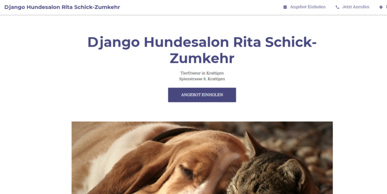 2021 12 02 16 46 06 Django Hundesalon Rita Schick Zumkehr Tierfriseur in Krattigen 768x385