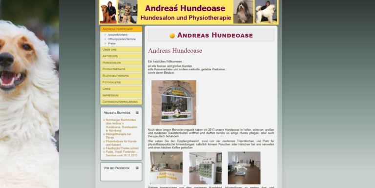 2021 12 03 11 31 38 Andrea´s Hundeoase in Nuernberg professioneller Hundesalon und Physiotherapie a 768x385