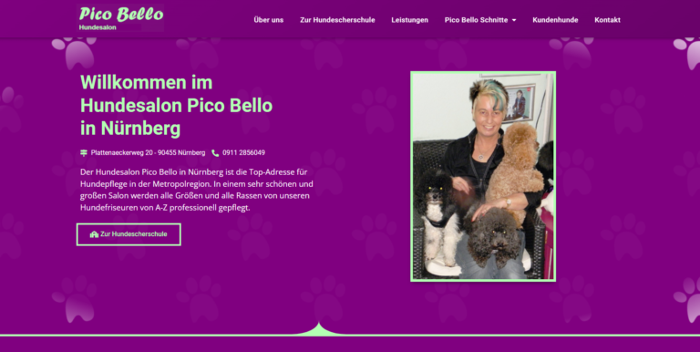 2021 12 03 11 44 28 Hundesalon Pico Bello Ihr professioneller Hundesalon in Nuernberg and 3 more pa 768x386
