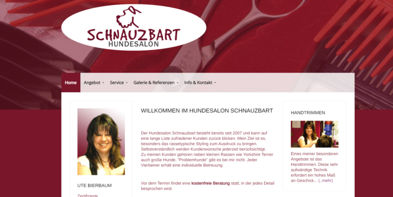 2021 12 03 16 00 56 Hundesalon Schnauzbart and 3 more pages Personal Microsoft​ Edge 768x386
