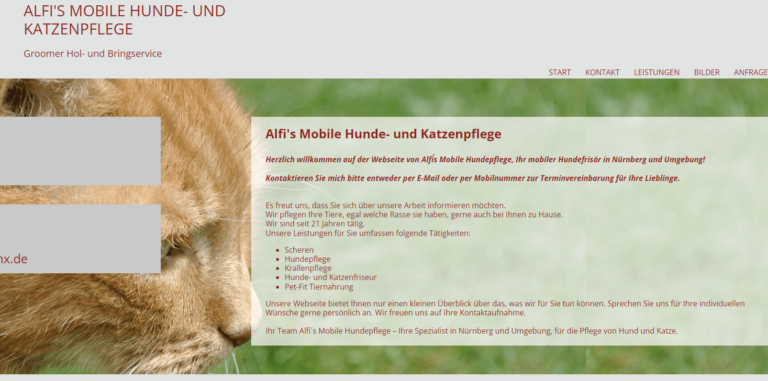 2021 12 06 11 40 28 Alfis Mobile Hunde und Katzenpflege Nuernberg   and 2 more pages Personal  768x381