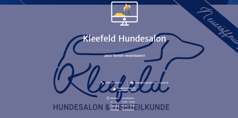 2021 12 06 21 36 53 Kleefeld Hundesalon and 2 more pages Personal Microsoft​ Edge 768x383