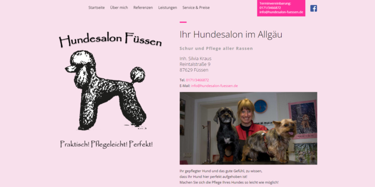 2021 12 25 00 57 46 Hundesalon Silvia Kraus in Fuessen im Allgaeu and 2 more pages Personal Micros 768x384