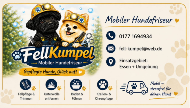 Mobiler Hundefriseur Fellkumpel Essen 2 businesscard5 18 141310 1 768x439
